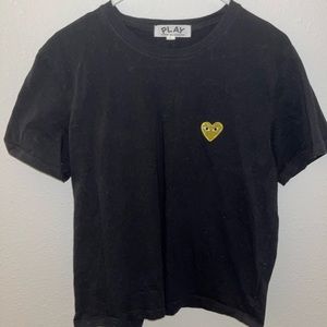 Black PLAY mens tee shirt